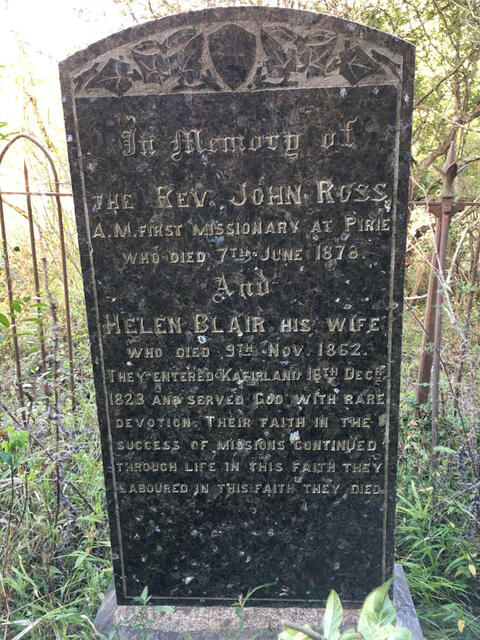 ROSS John  -1878 & Helen BLAIR -1862