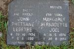 LEBETHE John Phetsane 1934-1990 :: JOEL Margaret Bernadette 1906-1982