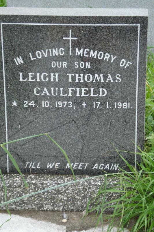 CAULFIELD Leigh Thomas 1973-1981
