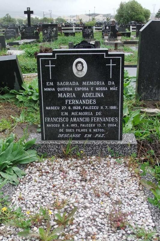 FERNANDES Francisco Amancio 1913-2004 & Maria Adelina 1928-1981