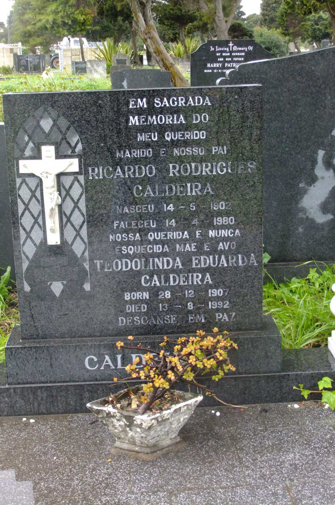 CALDEIRA Ricardo Rodrigues 1902-1980 & Teodolinda Eduarda 1907-1992