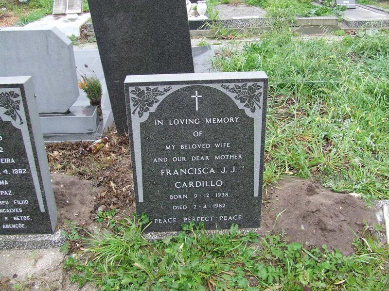 CARDILLO Francisca J.J. 1938-1982