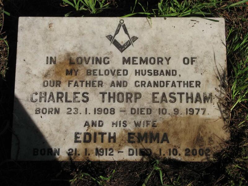 EASTHAM Charles Thorp 1908-1977 & Edith Emma 1912-2002