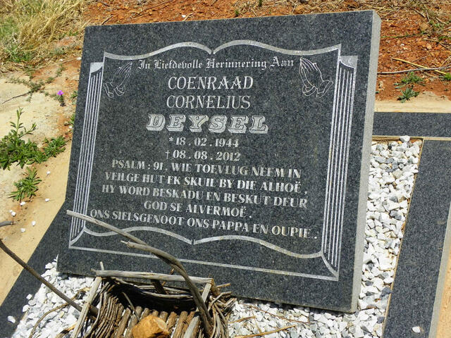 DEYSEL Coenraad Cornelius 1944-2012