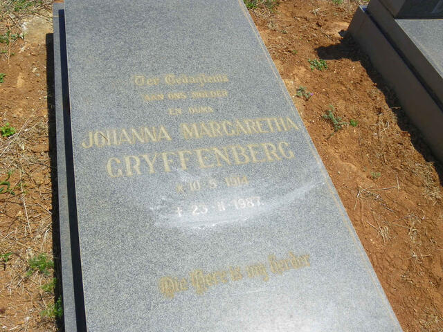 GRYFFENBERG Johanna Margaretha 1914-1987