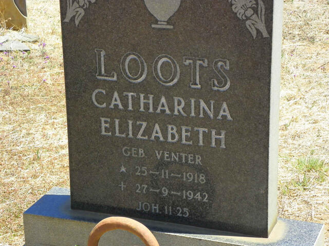 LOOTS Catharina Elizabeth nee VENTER 1918-1942