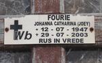 FOURIE Johanna Catharina 1947-2003