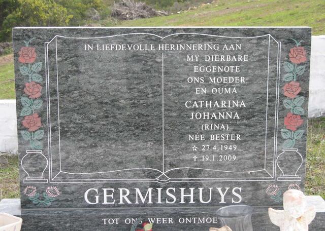 GERMISHUYS Catharina Johanna nee BESTER 1949-2009