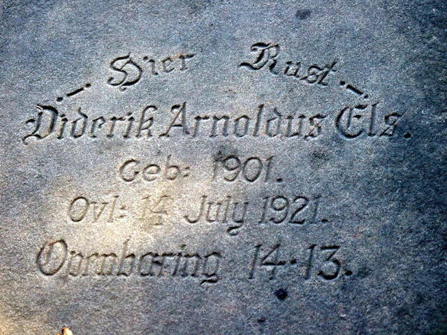 ELS Diderik Arnoldus 1901-1921