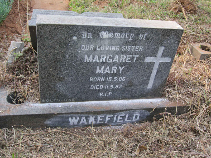 WAKEFIELD Margaret Mary 1906-1982