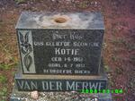 MERWE Kotie, van der 1951-1951