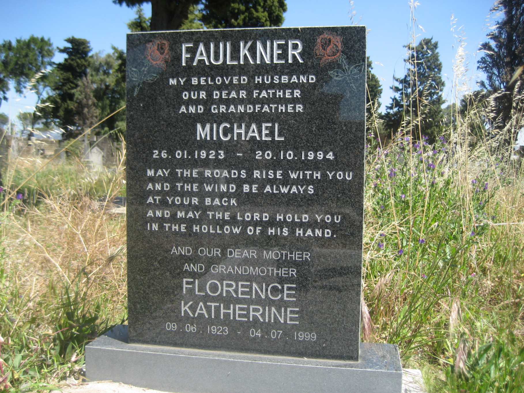 FAULKNER Michael 1923-1994 & Florence Katherine 1923-1999