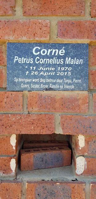 MALAN Petrus Cornelius 1970-2015