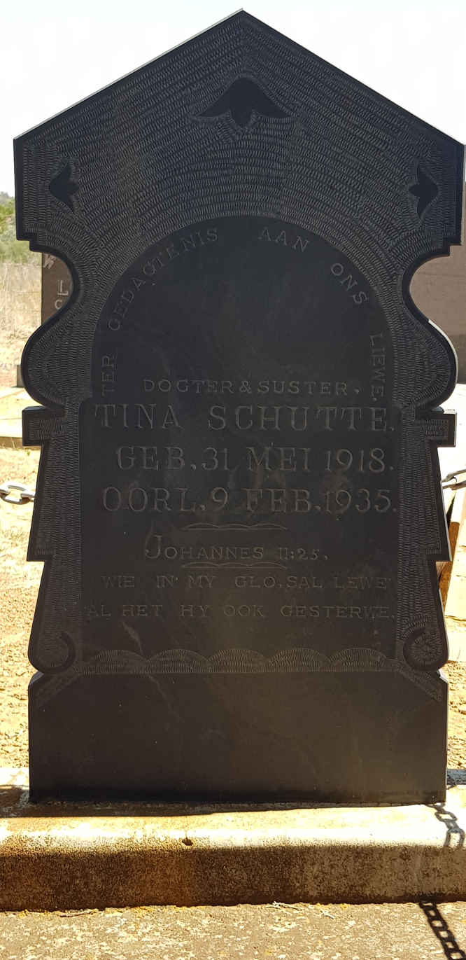 SCHUTTE Tina 1918-1935