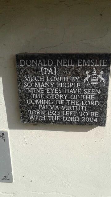 EMSLIE Donald Neil 1923-2004