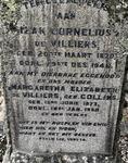 VILLIERS Izak Cornelius, de 1870-1946 & Margaretha Elizabeth COLLINS 1873-1950