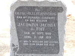 TOIT Jacomina Jacoba, du 1886-1931