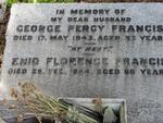 FRANCIS George Percy -1943 & Enid Florence -1954