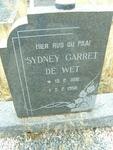 WET Sydney Garret, de 1881-1958