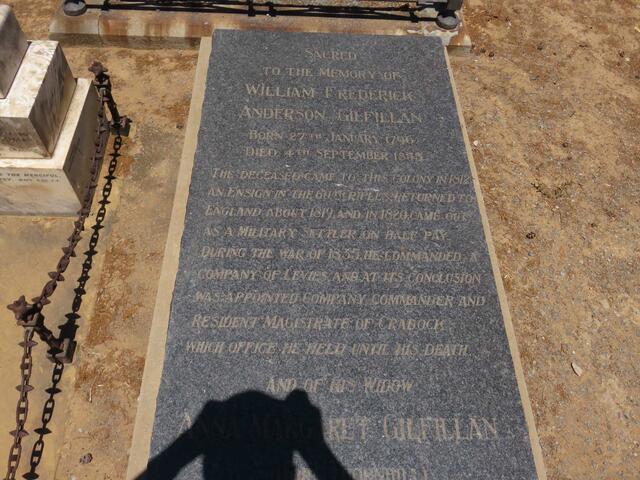 GILFILLAN William Frederick Anderson 1796-185? & Anna Margaret THORNHILL -1879
