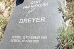 DREYER Gert Van Niekerk 1939-2000