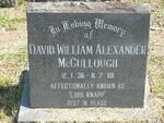 McCULLOUGH David William Alexander 1936-1988