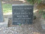 WINCKLER Joan Francis nee FORSHAW 1911-1991