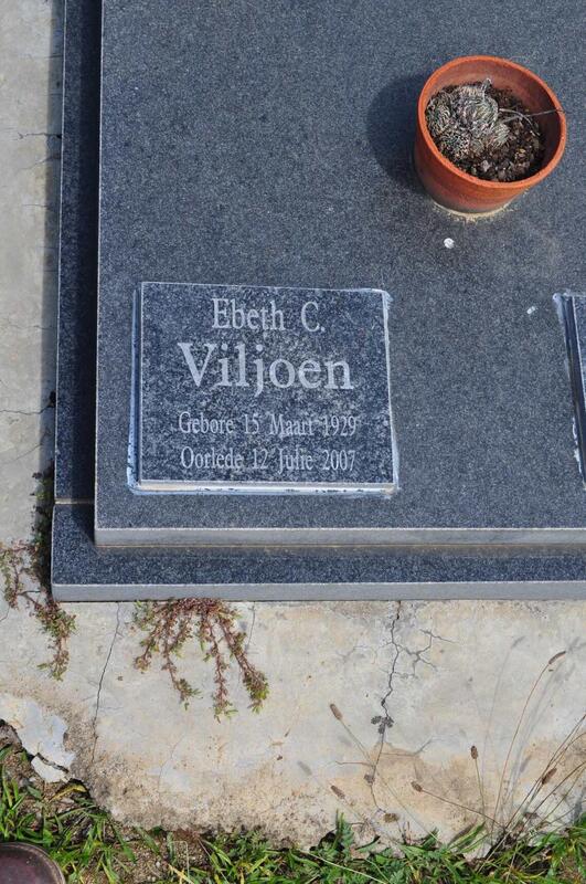 VILJOEN Ebeth C. 1929-2007