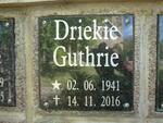 GUTHRIE Driekie 1941-2016