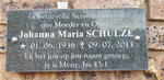 SCHULZE Johanna Maria 1936-2013