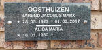 OOSTHUIZEN Barend Jacobus Marx 1927-2017 & Alida Maria 1930-
