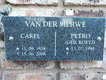 MERWE Carel, van der 1938-2008 & Petro ROETZ 1948-