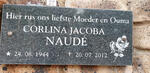 NAUDÉ Corlina Jacoba 1944-2012