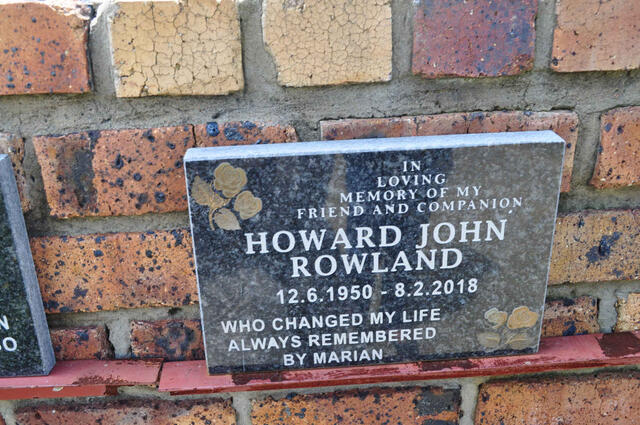 ROWLAND Howard John 1950-2018