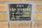 NIEKERK Piet, van 1936-2018
