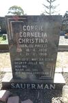 SAUERMAN Corrie Cornelia Christina nee DU PREEZ 1908-1988