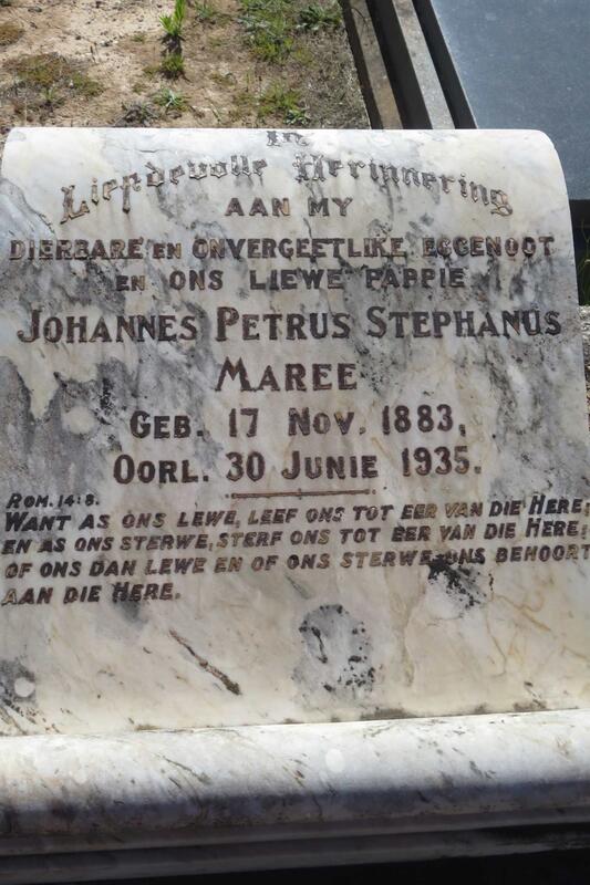 MAREE Johannes Petrus Stephanus 1883-1935