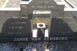 RENSBURG Jannie, Janse van 1899-1989 & Gertie 1898-
