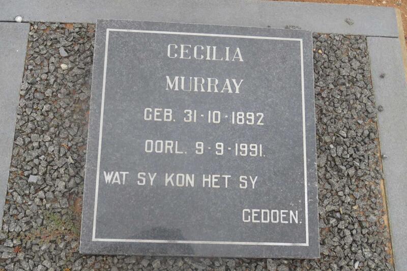 MURRAY Cecilia 1892-1991