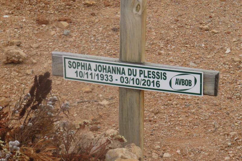 PLESSIS Sophia Johanna, du 1933-2016