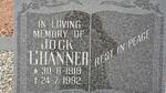 CHANNER Jock 1919-1992