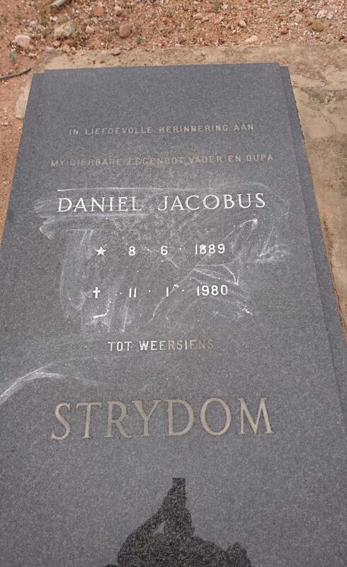 STRYDOM Daniel Jacobus 1889-1980