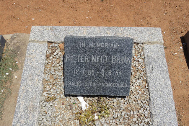 BRINK Pieter Melt 1885-1954