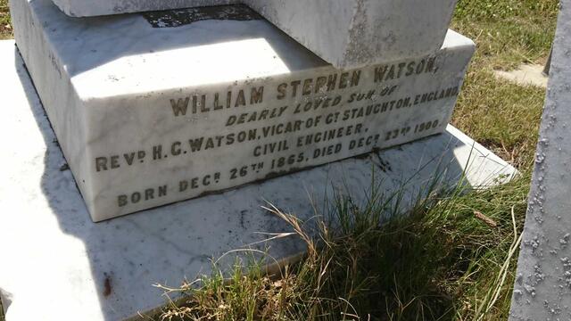 WATSON William Stephen 1865-1900