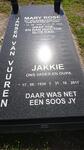 VUUREN Jakkie, Jansen van 1934-2017 & Mary Rose 1934-2005
