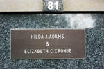 ADAMS Hilda J. :: CRONJE Elizabeth C.