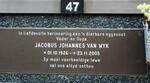 WYK Jacobus Johannes, van 1926-2005