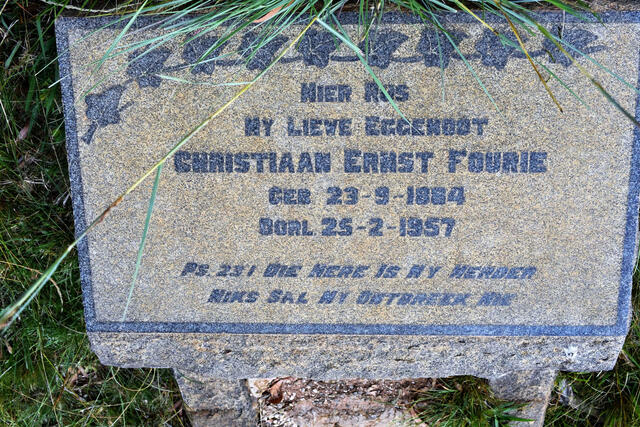 FOURIE Christiaan Ernst 1864-1957