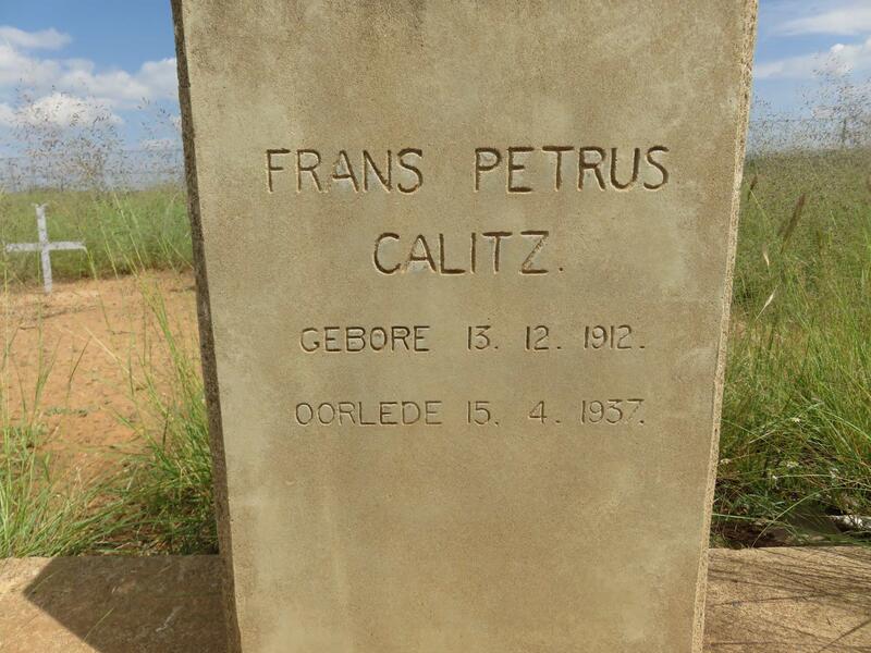 CALITZ Frans Petrus 1912-1937