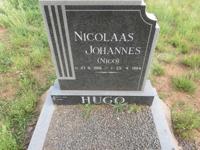 HUGO Nicolaas Johannes 1906-1984